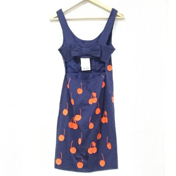 Anthropologie BNWT Leifnotes Cherry Drop Dress 0 - Picture 5 of 12